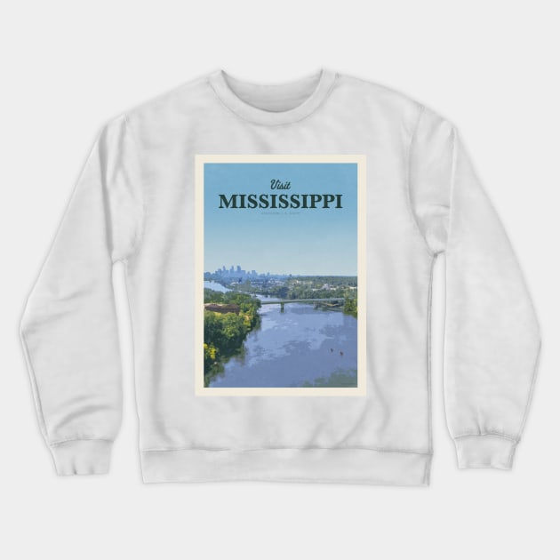 Visit Mississippi Crewneck Sweatshirt by Mercury Club